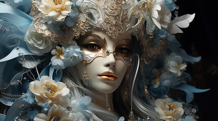 Venice, beautiful carnival masks and outfits.