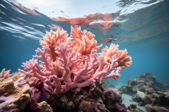 photo of pink coral captures me in the water style 2
