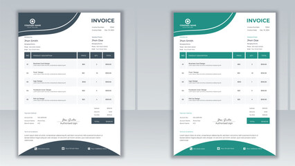 Invoice Design. Minimal And Creative Invoice Design.