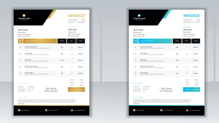 Invoice Design. Minimal And Creative Invoice Design.