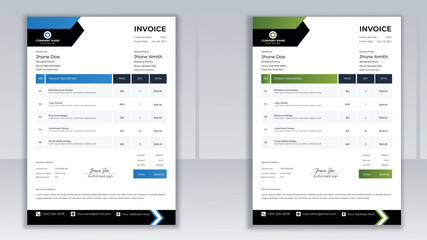 Invoice Design. Minimal And Creative Invoice Design.