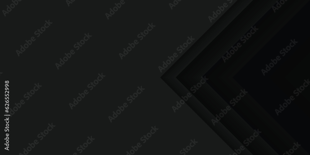 Wall mural gradient paper cut abstract background. black arrowhead right triangle. design element for template,