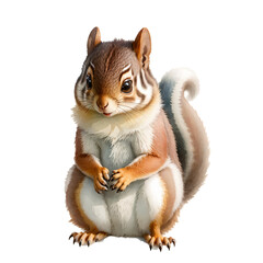 Fototapeta premium Woodland Animals & Plants Clipart Watercolor Set - Transparent PNGs - Nursery Clipart, Fox, Bear, Deer, Hedgehog