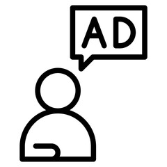 advertisement line 