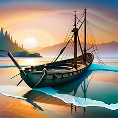 boat on the sea