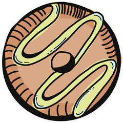 doughnut drawing cartoon, sandwich, donut for cooking and food