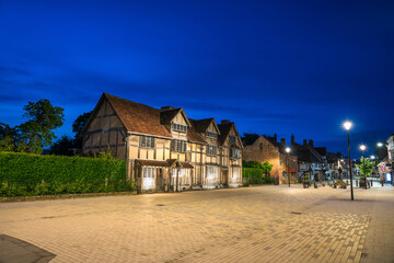 William Shakespeares birthplace place on Henley street in Stratford upon Avon in England, United Kingdom