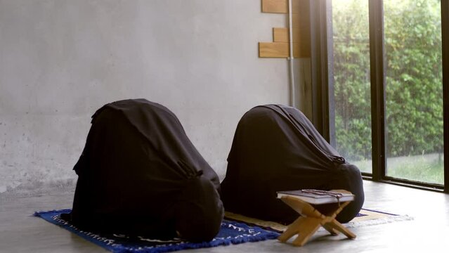 A captivating visuals portraying the unwavering devotion, aspirations, and interconnectedness of Asian Muslim men and women through Surah Al-Fatiha and sajdah