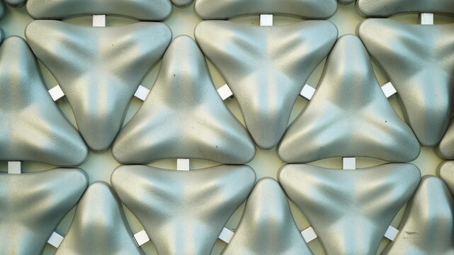 metal tetrapod pattern tile texture background