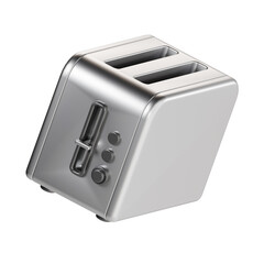 bread toaster 3d render icon illustration, transparent background, cooking and kitchen