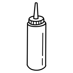 illustration of a bottle of mustard