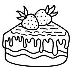 cake with strawberry