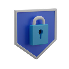3D Secure Lock Illustration