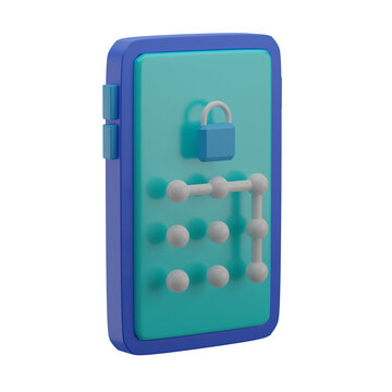 3D Mobile Pattern Illustration