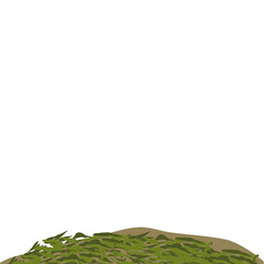 Abstract Shaped Organic Fertilizer Illustration