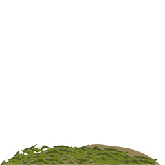 Abstract Shaped Organic Fertilizer Illustration