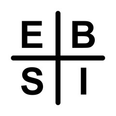 Cash flow quadrant icon, business plan investor manager vector illustration analysis