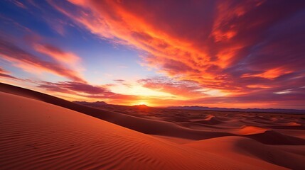 Obraz na płótnie Canvas Sunset over the sand dunes in Death Valley National Park, California
