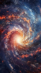 Fototapeta premium Galaxy Ejecting Star, 3d illustration