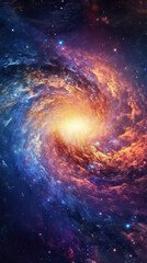 Fototapeta premium Galaxy Ejecting Star, 3d illustration