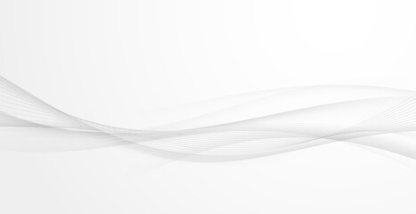 Soft elegant halftone vivid smooth grey lines over grey gradient background. Vector illustration