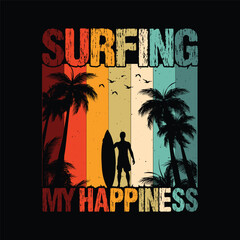 Best Vector Surfing T Shirt Design