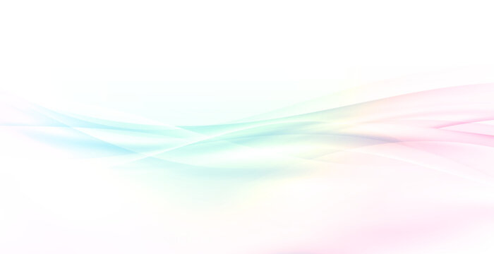 Rainbow colorful transparent abstract elegant speed lines vivid border soft fluid background. Vector illustration
