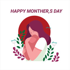 mother day woman with flowers 