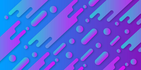 Abstract geometric background with diagonal shapes filled with vivid gradients. Colorfull abstract background