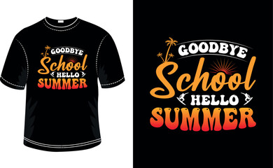 Summer vintage t-shirt design, summer typography t-shirt design.