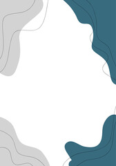 Abstract background.Hand drawn various shapes and doodle objects.Contemporary modern trendy vector illustrations.Pastel colors
