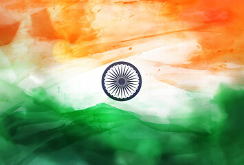 Background wallpaper illustration for Indian flag theme for Indian Independence Day 