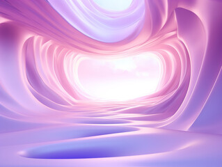 Abstract futuristic metaverse background in pink tones.

