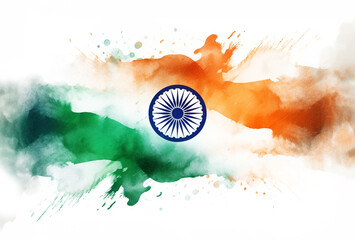 Background wallpaper illustration for Indian flag theme for Indian Independence Day 