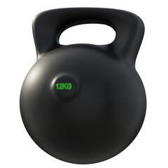 3D illustration Kettle Bell object