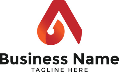 A6 Logo monogram design vector template