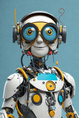 Realistic robot. Generative AI