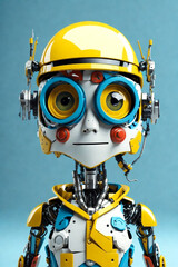 Realistic robot. Generative AI