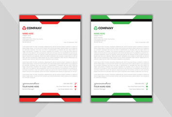 Professional business letterhead design. corporate office. Vector design illustration. Simple & creative modern corporate letterhead template in a4 size