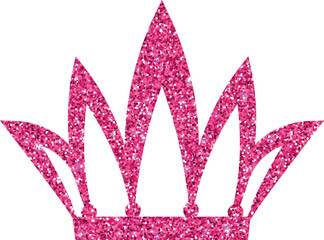 Crown pink for decoration and design.