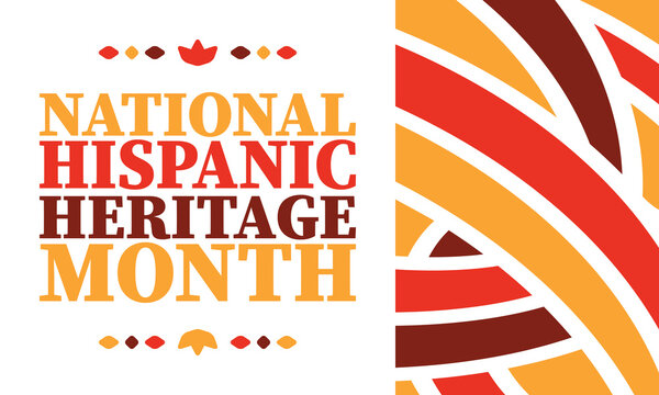 National Hispanic Heritage Month In United States. Celebrate Annual In September And October. Latin American And Hispanic Ethnicity Culture. National Fabric Vector Textures. Traditional Festival