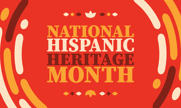 National Hispanic Heritage Month In United States. Celebrate Annual In September And October. Latin American And Hispanic Ethnicity Culture. National Fabric Vector Textures. Traditional Festival