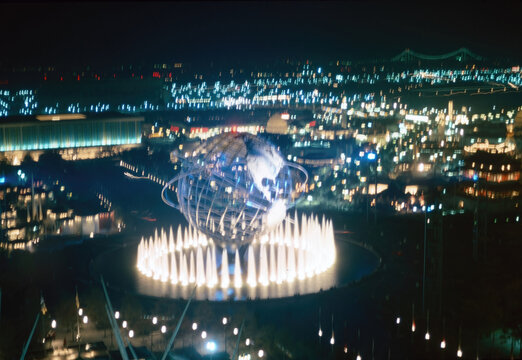 Pictures of the world's fair at Flushing Meadows-Corona Park in Queens, New York City in 1964