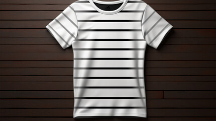 Black and white t-shirts. Generative AI.