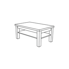 Furniture Table icon logo design inspiration vector template