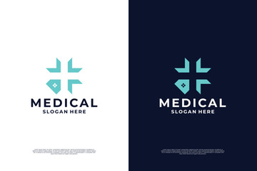 Medicine and Healthcare. Medical and healthcare logo design elements.