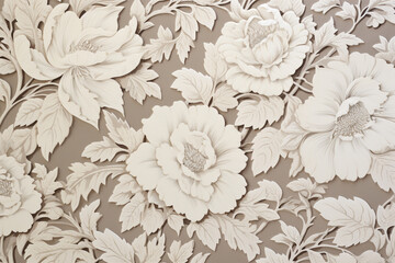 Floral patterns. Generative AI.