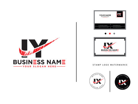 Typography iy Shape logo, Unique iy Logo Letter Vector Shape Design