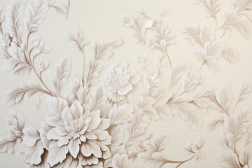 Floral patterns. Generative AI.