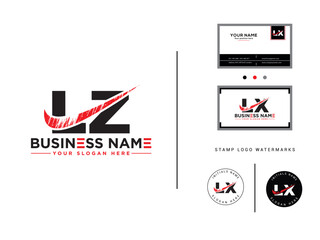Stylish Letter lz Design, Luxury Brush lz zl Logo Icon Vector For Store - obrazy, fototapety, plakaty